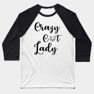 Crazy Cat Lady Baseball T-Shirt